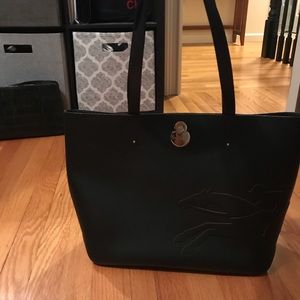 Shop-it Leather Tote Bag